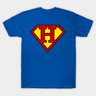 Superhero Symbol Letter H T-Shirt
