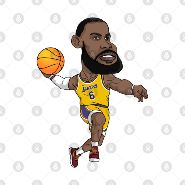 lebron james drawing lakers