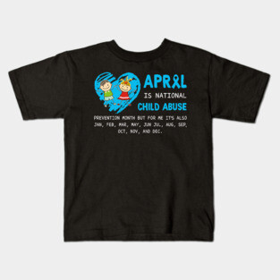 April Child Abuse Prevention Month Kids T-Shirt