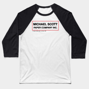 Michael Scott Paper Company Baseball T-Shirt
