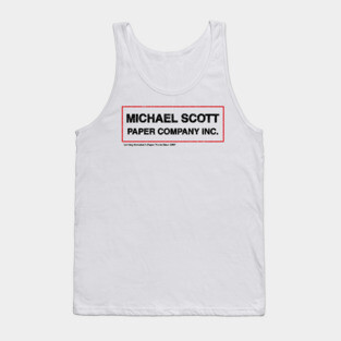 Michael Scott Paper Company Tank Top