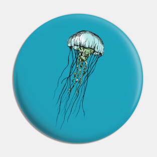 Jellyfish Print Pin