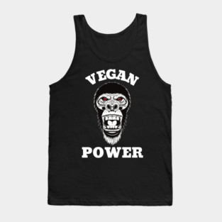 Vegan Power Workout, Gorilla Head Tank Top
