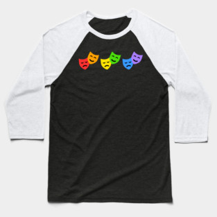 Theatre Pride Masks Baseball T-Shirt