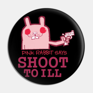 pink rabbit gorillaz Pin
