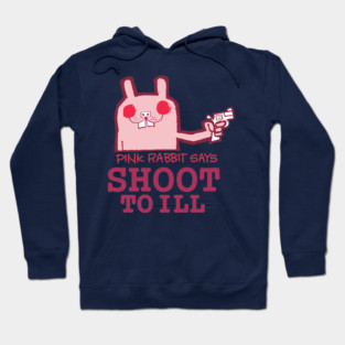 pink rabbit gorillaz Hoodie