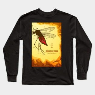 Jurassic park minimalist poster Long Sleeve T-Shirt