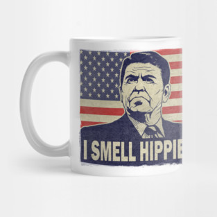 I Smell Hippies Ronald Reagan Mug