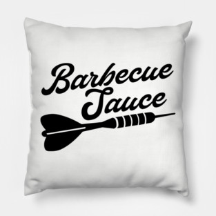 Barbecue Sauce black Pillow