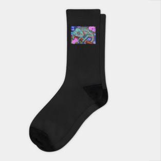 Panther Chameleon Socks