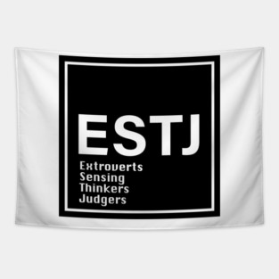 MBTI ESTJ  MBTI, 16 Personalities , black Tapestry