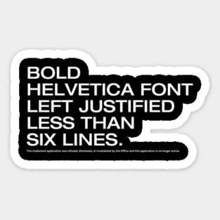 Trademark Denied Sticker