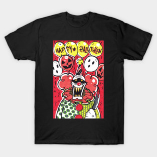 Creepy Halloween Killer Clown T-Shirt