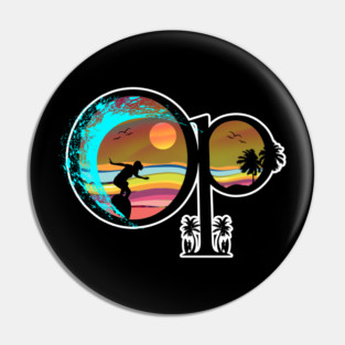 Retro Ocean Pacific - Summer Surf- 80s Pin