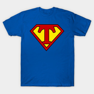 Superhero Symbol Letter T T-Shirt