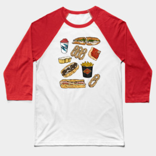 Philly Foods Baseball T-Shirt