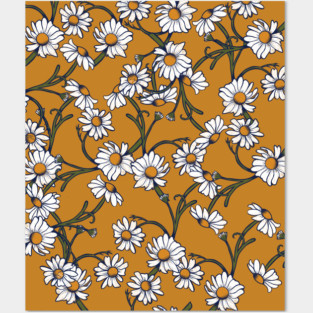 Vintage Daisies Posters and Art