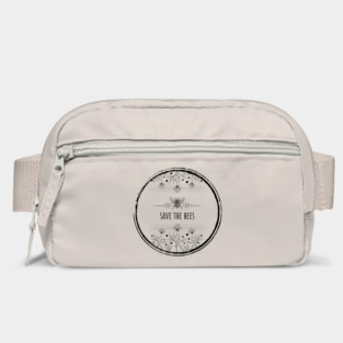 Clover flowers with save the bees black Bag