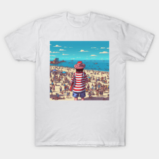 Waldo finds the beach T-Shirt