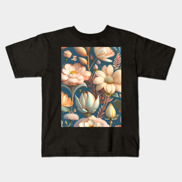 elegant floral bouquet Kids T-Shirt by Prinyos