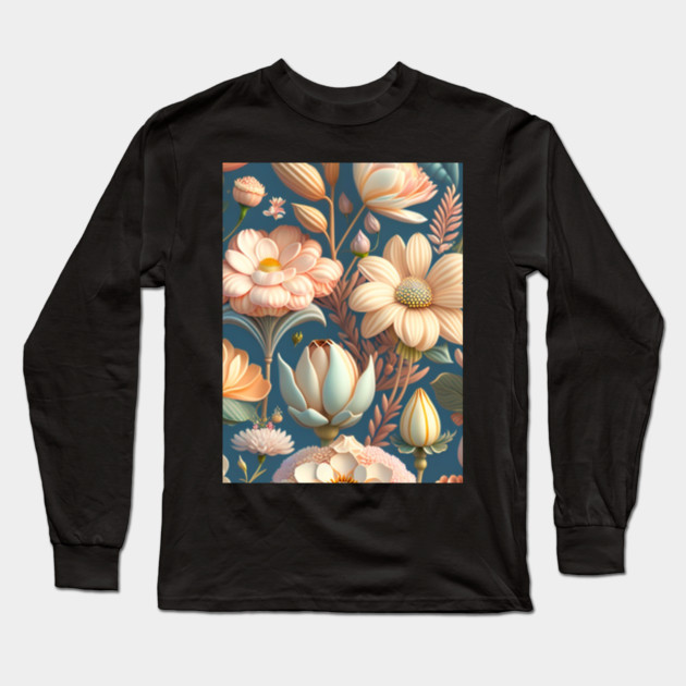 elegant floral bouquet Long Sleeve T-Shirt by Prinyos