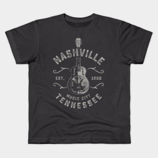 Nashville Music City USA Vintage Kids T-Shirt