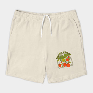 Retro Strawberry garden 70s 80s Vintage Blooms Shorts