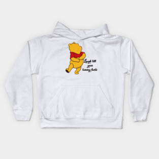 Anthropomorphic Teddy Bear Laughing Kids Hoodie