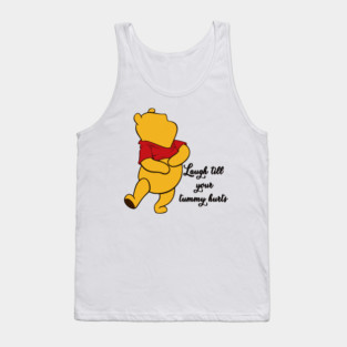 Anthropomorphic Teddy Bear Laughing Tank Top