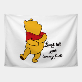 Anthropomorphic Teddy Bear Laughing Tapestry
