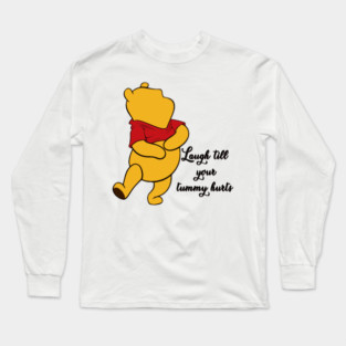 Anthropomorphic Teddy Bear Laughing Long Sleeve T-Shirt
