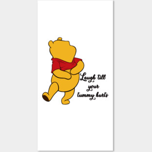 Anthropomorphic Teddy Bear Laughing Posters and Art
