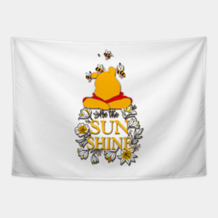 Motivational Bear Quote Tapestry