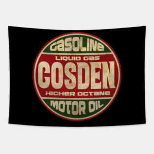 Vintage Gasoline Motor Oil Tapestry