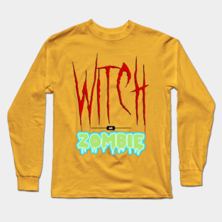 Witch and Zombie Long Sleeve T-Shirt