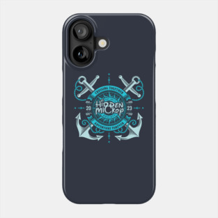 HMS Two-Anchor Nautical 2023 Edition T-Shirt (Aqua) Phone Case