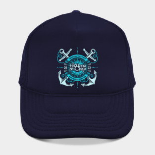 HMS Two-Anchor Nautical 2023 Edition T-Shirt (Aqua) Hat