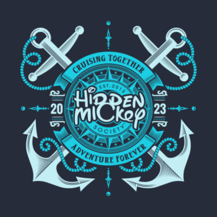 HMS Two-Anchor Nautical 2023 Edition T-Shirt (Aqua) T-Shirt