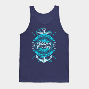 HMS Two-Anchor Nautical 2023 Edition T-Shirt (Aqua) Front & Back T-Shirt Tank Top