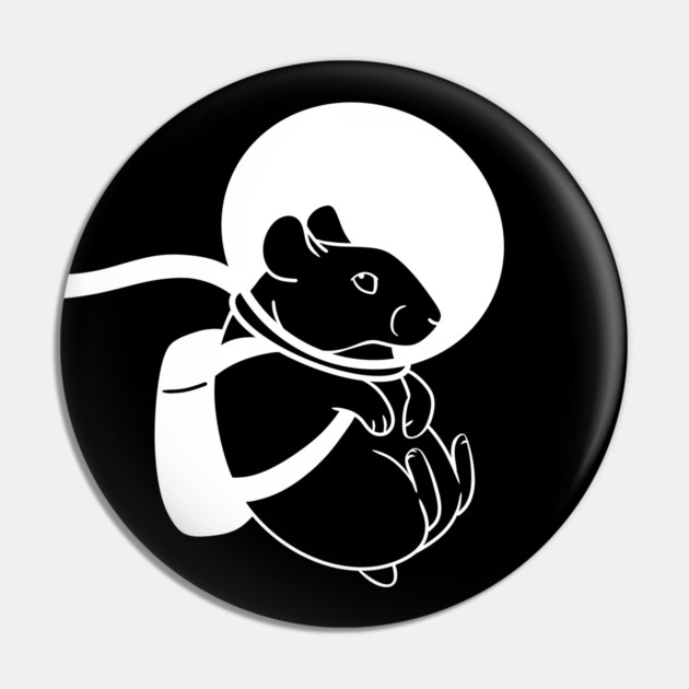 Space hamster Pin by DeguArts
