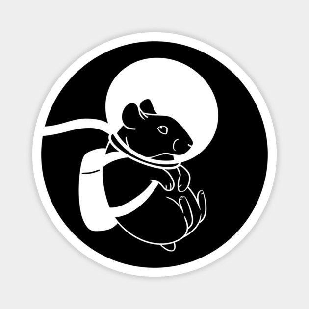 Space hamster Magnet by DeguArts