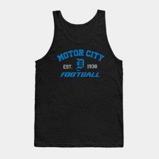 Motor City Football Dark Tank Top