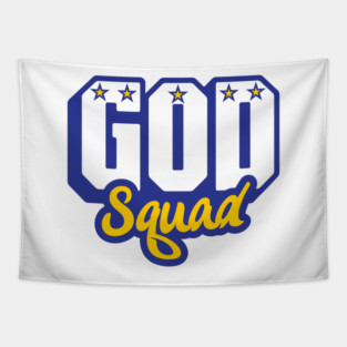 God Squad Basketball Logo 1.0 Tapestry