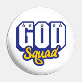 God Squad Basketball Logo 1.0 Pin