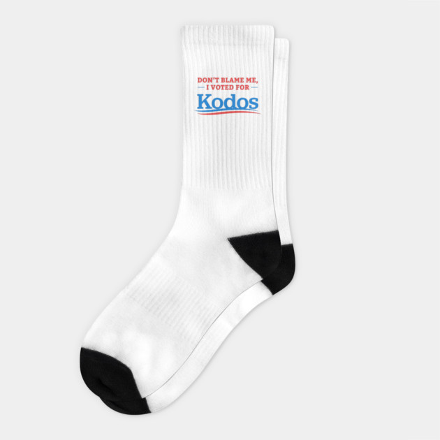 Don't Blame Me I Voted For Kodos Socks by dumbshirts