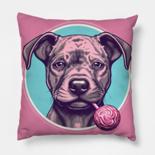 Staffy Lollipop Pillow