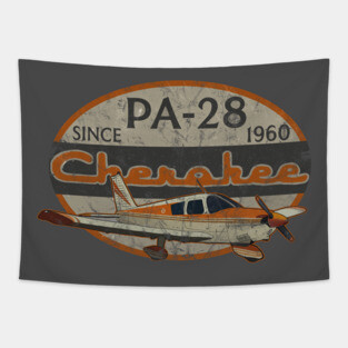 Piper Cherokee PA-28 Retro Vintage Design Tapestry