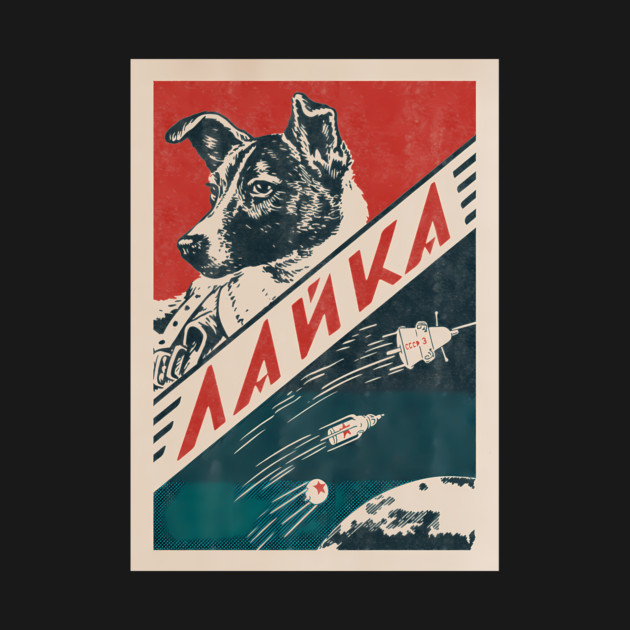 Vintage Laika Soviet Space Dog T-Shirt