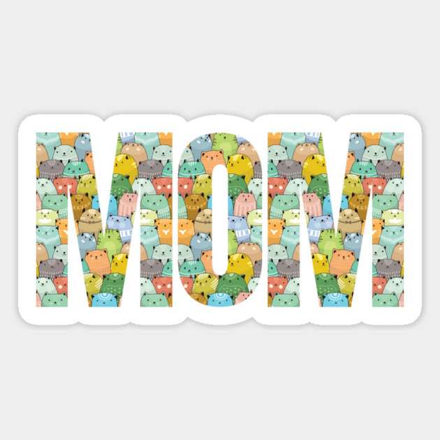 Cat Mom Magnet by Luxinda