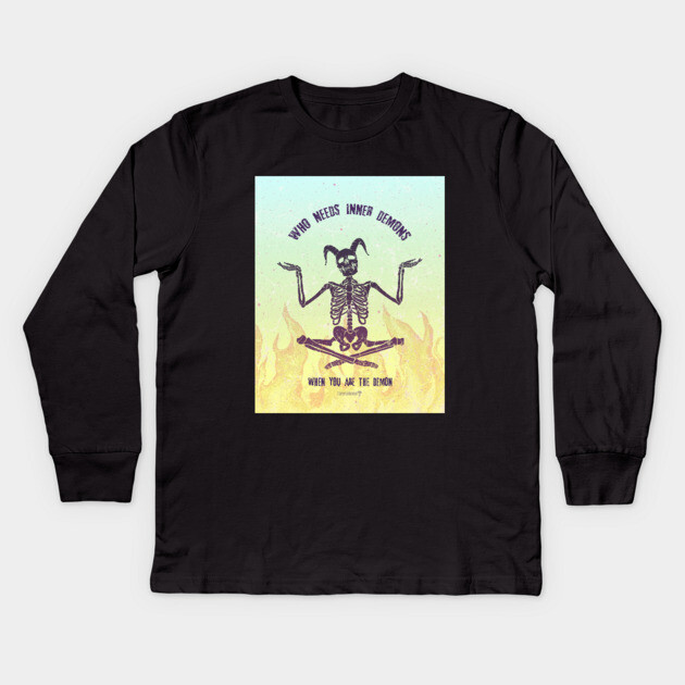 You do you. Kids Long Sleeve T-Shirt by Tommy Devoid